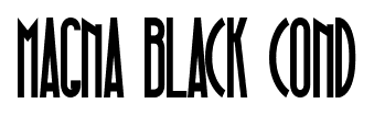 Magna Black Cond font